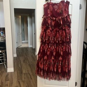 Hutch dress Nalina tiered floral tulle dress size 18W